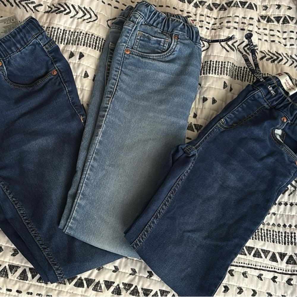 Stylish Denim Jeans Trio- Levi’s Boys Draw String